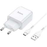 hoco. pametni hiÅ¡ni polnilec N2 z USB vtiÄem in s polnilnim kablom Type C 2,1A 10,5W - bel | Shoptok.si