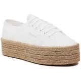 Superga Espadrile 2790 Rope Macrame Rhombus S3126PW Bela