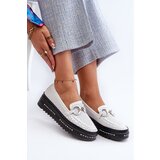 S. BARSKI Women's Leather Platform Moccasins with Decoration S.Barski | shoptok.hr