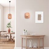 Svetlo rjava viseča svetilka s tekstilnim senčilom ø 25 cm Runa – | Shoptok.si