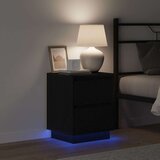 Noćni ormar s ladicama 2 pcs Crni hrast 39 x 34,5 x 50 cm | shoptok.hr