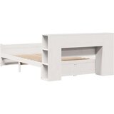 vidaXL Krevet s regalom z knjige bez madraca bijeli 150x200cm borovina | shoptok.hr