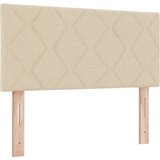 Box Postelja z vzmetnico z vzmetnico krema 100 x 200 cm blago, (5000126666) | Shoptok.si