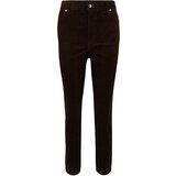 Monki Hlače temno rjava | Shoptok.si