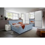Esposa POSTELJA BOXSPRING 180 cm x 200 cm , tekstil svetlo modra | Shoptok.si
