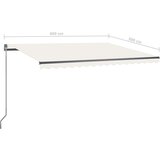  Prostostoječa avtomatska tenda 400x300 cm krem, (20729005) | Shoptok.si