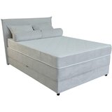 CARRYHOME BOXSPRING POSTELJA 120 cm x 200 cm , les, tekstil bež u