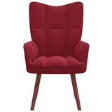  Stol za sproščanje vinsko rdeč žamet, (20935249) | Shoptok.si