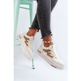 Boto Women's Platform Sneakers in Beige Synthetic Leather Lynnette | shoptok.hr