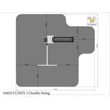 Fungoo Set FUNNY 3 s duplom ljuljačkom i pješčanikom - drveno dječje igralište | shoptok.hr
