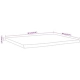vidaXL Mizna plošča 60x40x2,5 cm pravokotna akacija naraven rob | Shoptok.si