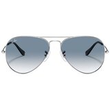 Ray-ban Unisex sunčane naočale Ray Ban RB 3025 SN Aviator Gradient XL Silver (srebrne) Cijene