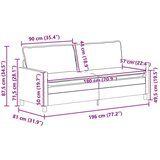 Set sofe 2 pcs Svjetlosiva Baršun | shoptok.hr