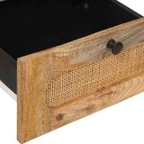 Nočna omarica Naravna 40 x 33,5 x 46 cm Masiven les manga, (5000107257) | Shoptok.si