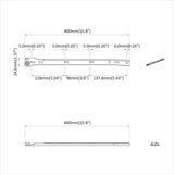  Klizač za ladice 12 pcs Bijelo 400 mm Čelik | Eponuda.ba