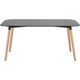 Bessagi Home Esstisch In Schwarz Ca. 160x90 Cm 'anuk' | Shoptok.si