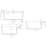 Sandonna sudopera selena crna mat 530x500/190 mm | ePonuda.com