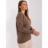 RUE PARIS Sweater-LC-SW-A10-1.19P-Brown | Shoptok.si