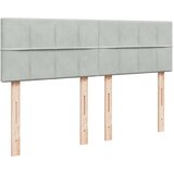  Krevet s oprugama i madracem svjetlosivi 140x190 cm baršunasti | shoptok.hr