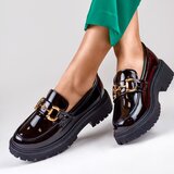 primohurt Lakierowane czarne loafersy damskie z ozdobą | shoptok.hr
