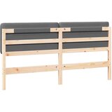  Tapecirani uzglavlje s uzglavljem Smeđa i svijetlosiva 180 cm | shoptok.hr