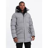 Ombre Outdoor long men's parka jacket - gray | Eponuda.ba