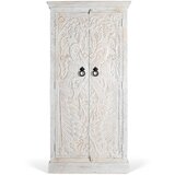GINER Y COLOMER Omara iz mangovega lesa z izrezljanimi vrati v etničnem slogu, (22147537) | Shoptok.si