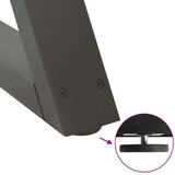  noge jedilne mize 2 kosa antracit 90x(72-73,3) cm jeklo | Shoptok.si