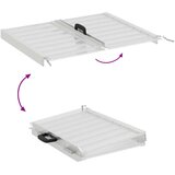  Ramp za invalidska kolica Srebrno 62 x 73 x 5 cm Aluminij | shoptok.hr
