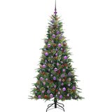 vidaXL Umetno Zložljivo Božično Drevo Zelena 180 cm PE in PVC | Shoptok.si