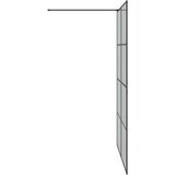 Zid za walk-in tuš Crna 140 x 195 cm Staklo otporno na udarce | Eponuda.ba