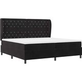  Krevet s opruga kutije s madracem Crna 200 x 200 cm Baršun | shoptok.hr