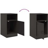 vidaXL Nočna omarica 2 kosa črna 34,5x39x62 cm jeklo | Shoptok.si