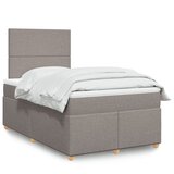  Krevet s oprugama i madracem smeđesivi 120 x 200 cm od tkanine | shoptok.hr