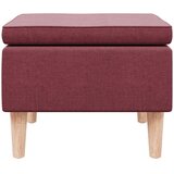  Stolac s drvenim nogama crvena boja vina od tkanine | shoptok.hr