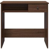 vidaXL Pisalna miza rjavi hrast 80x40x75 cm inženirski les | Shoptok.si