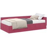  Kutni krevetni okvir s madracem 2 kom. Vinska crvena 80 x 200 cm | Shoptok.si