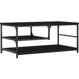 Maison Chic Klubska mizica - kavna mizica - Nizka mizica črna 90x49x40 inženirski les, (21754378) | Shoptok.si