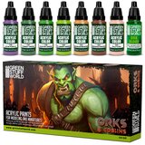 Green Stuff World Paint Set - Orcs and Goblins | Set Akrilnih Boja x8 Cene