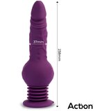 Action Booster Ultra Jet Thruster Vibrator with Powerfull Suction Cup Purple | shoptok.hr