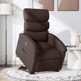 Maison Chic Naslanjač - Relax naslanjač s funkcijo vstajanja temno rjavo blago, (22042191) | Shoptok.si