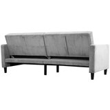 Støraa Svetlo siva raztegljiva sedežna garnitura iz rebrastega žameta 82 cm Hartford – | Shoptok.si