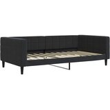  Dnevni krevet na razvlačenje s madracima crni 100x200 cm baršun | shoptok.hr