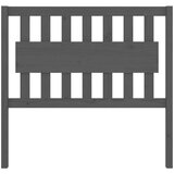 Posteljno vzglavje sivo 105,5x4x100 cm trdna borovina, (20644737) | Shoptok.si