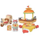 Dodaci za Kuću za Lutke Sylvanian Families Puesto de hamburguesas - Papa Latte Cat y Scooter 30 Dijelovi | shoptok.hr