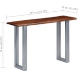  Konzolni stol 115 x 35 x 76 cm masivno drvo bagrema i željezo | Eponuda.ba
