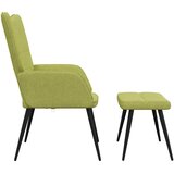  Stolica za opuštanje s osloncem za noge zelena od tkanine | shoptok.hr