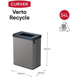 Curver Siva kanta za smeće za odvojeni otpad od reciklirane plastike 54 l Verto Recycle – | shoptok.hr