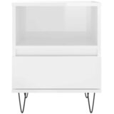  Noćni ormarići 2 kom sjajni bijeli 40x35x50cm konstruirano drvo | shoptok.hr