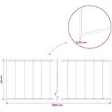 Ograda oko Travnjaka 20 m x 20 cm Pocinčani čelik Srebrna | shoptok.hr